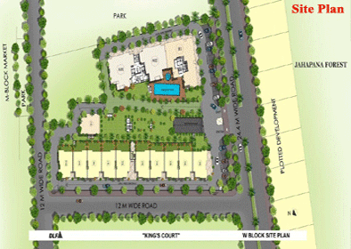 DLF Kings Court Site Plan